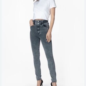 J Brand Elsa Saturday Jeans Everyday Black High Rise Cotton Blend Jeans Size 27